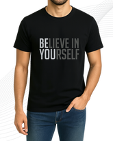 Yourself Printed T-Shirt for Men – Cotton Jersey Fabric