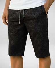 Men’s Silver Patch Printed Shorts – Soft & Comfortable