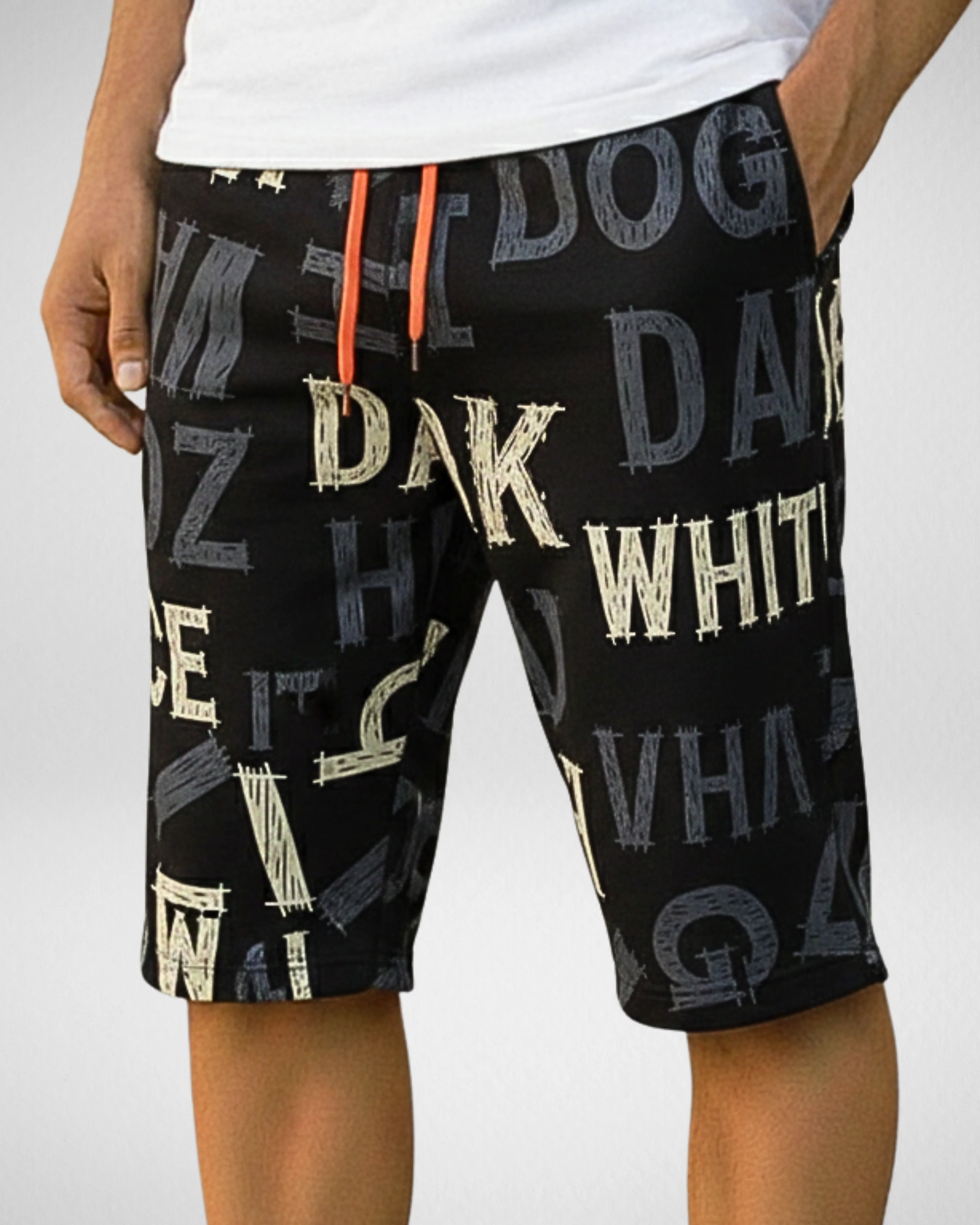 Men’s Drawstring Printed Shorts – Soft & Comfortable