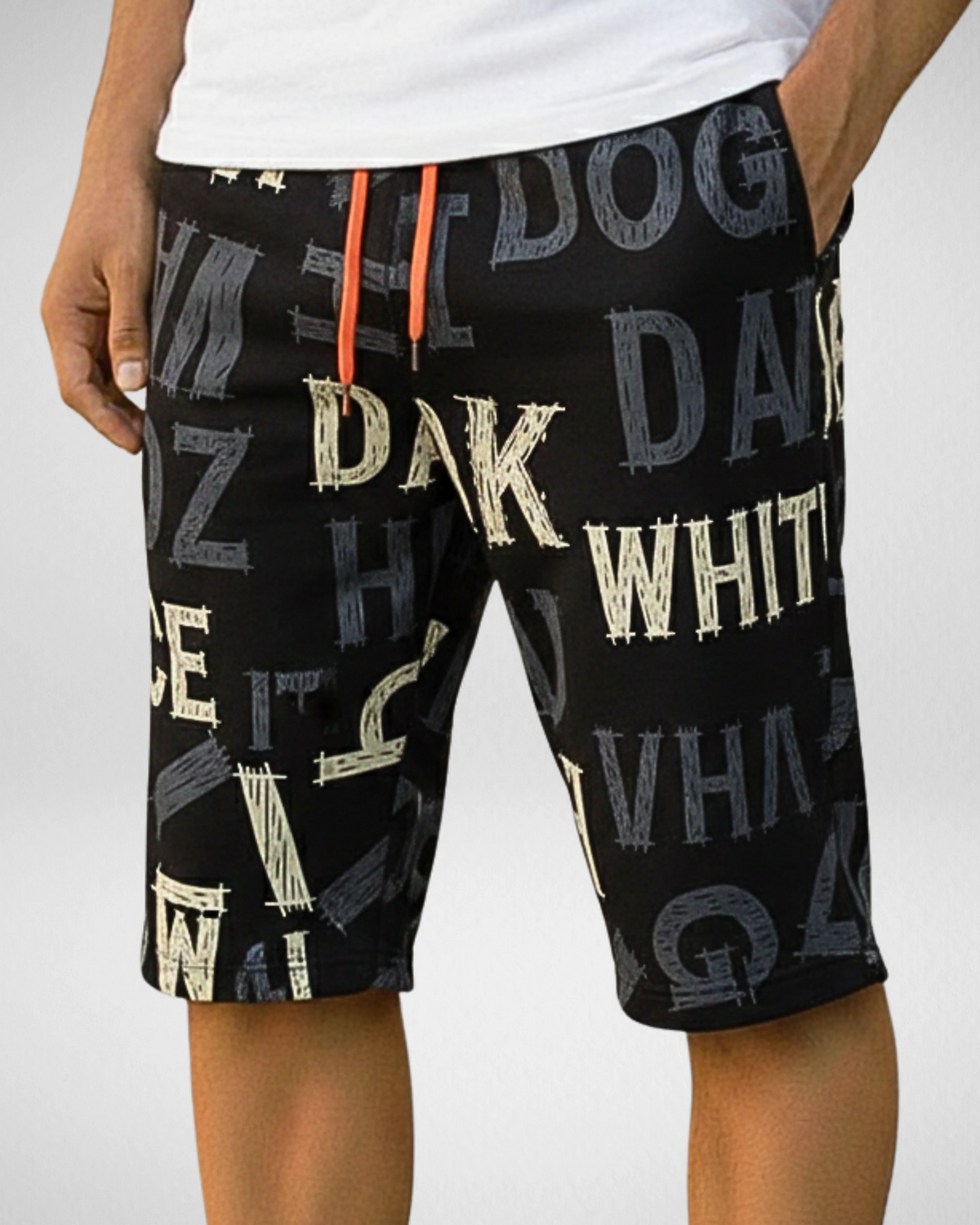 Men’s Drawstring Printed Shorts – Soft & Comfortable