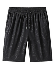 Men’s Silver Patch Printed Shorts – Soft & Comfortable