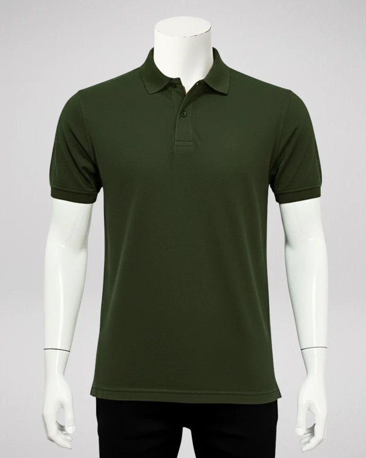 Olive Polo T-Shirt – Premium Quality & Comfortable Wear