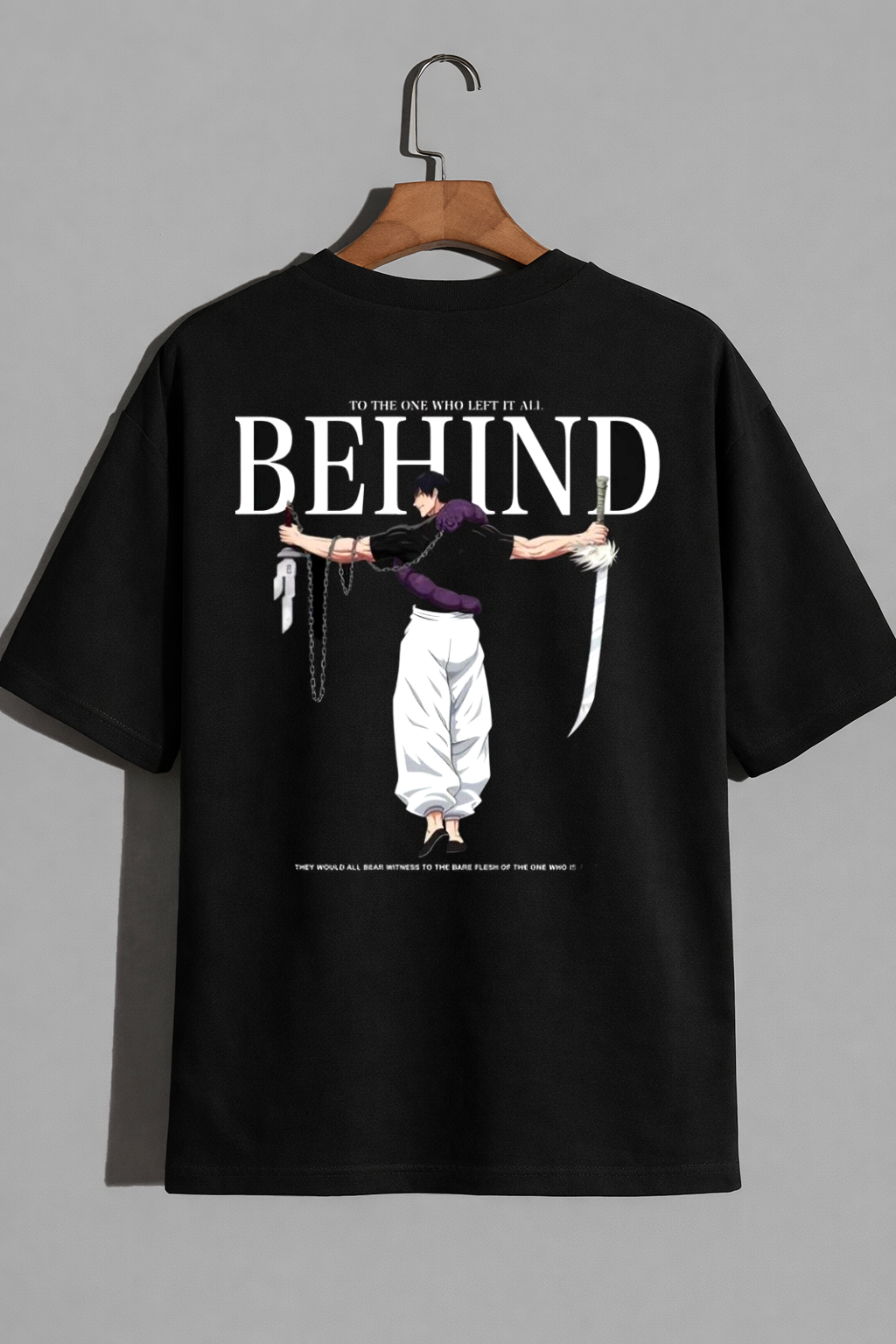 TOJI Fushiguro Oversized T-Shirt for Men – Cotton Jersey Fabric